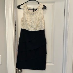 Black and White Lace Dress